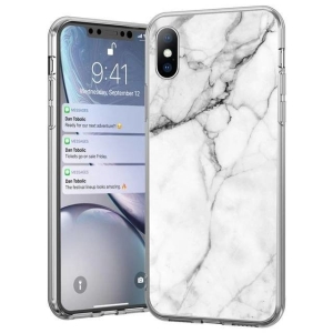 Θήκη Wozinsky Marble με σχέδιο μάρμαρο TPU για Samsung Galaxy A41 λευκό