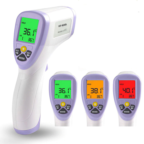 HTI Θερμόμετρο μετώπου ανέπαφης μέτρησης Hti-Instrument Body Infrared Thermometer HT 820D - 2